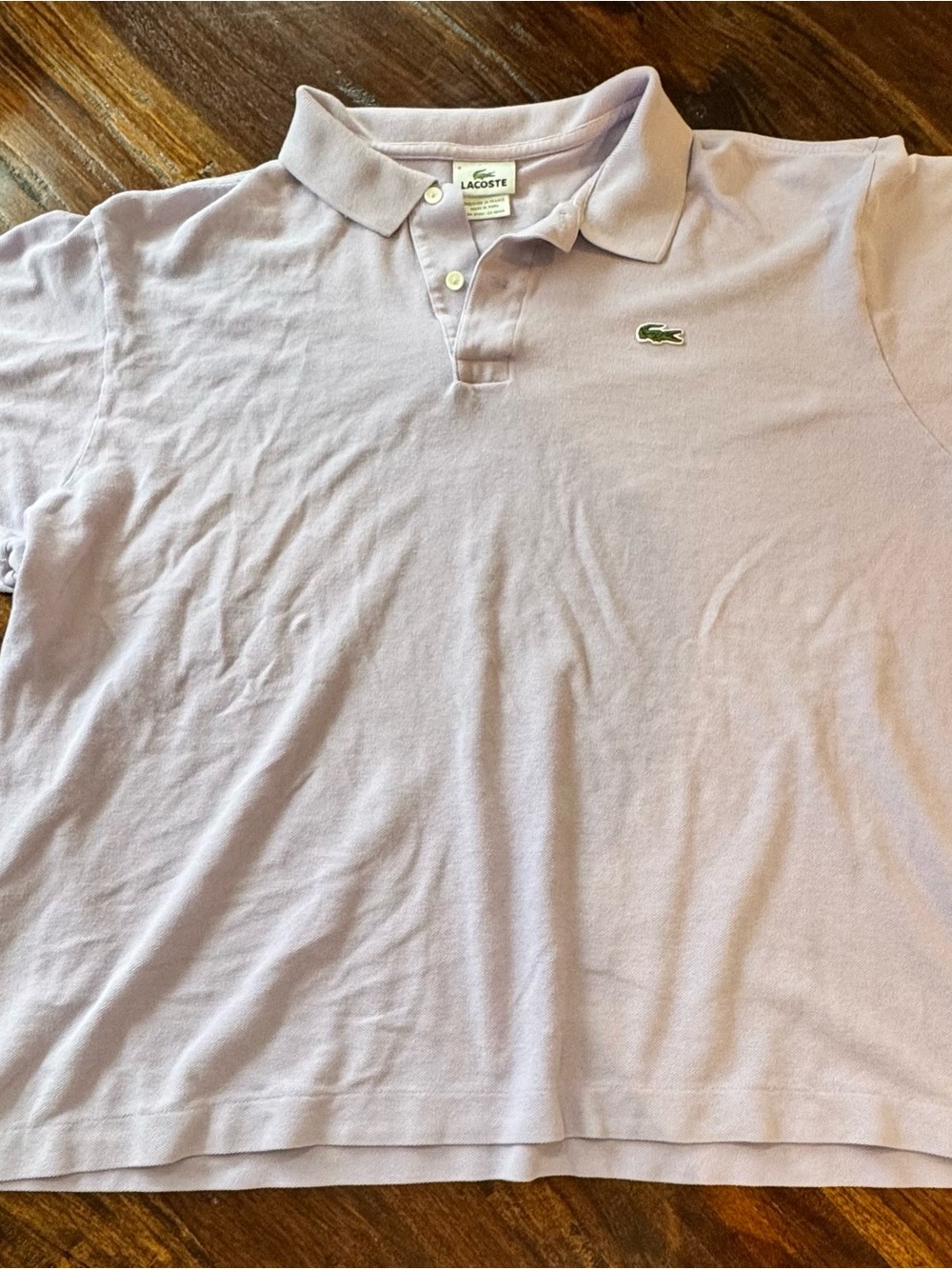 Lacoste Men's Polo Shirt in Pale Lavender